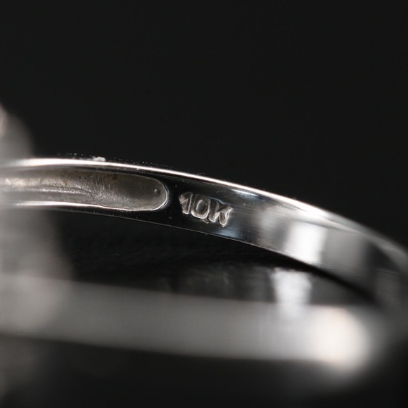 Vintage Topaz Diamond Princess Boho Ring 7 - Picture 6 of 6